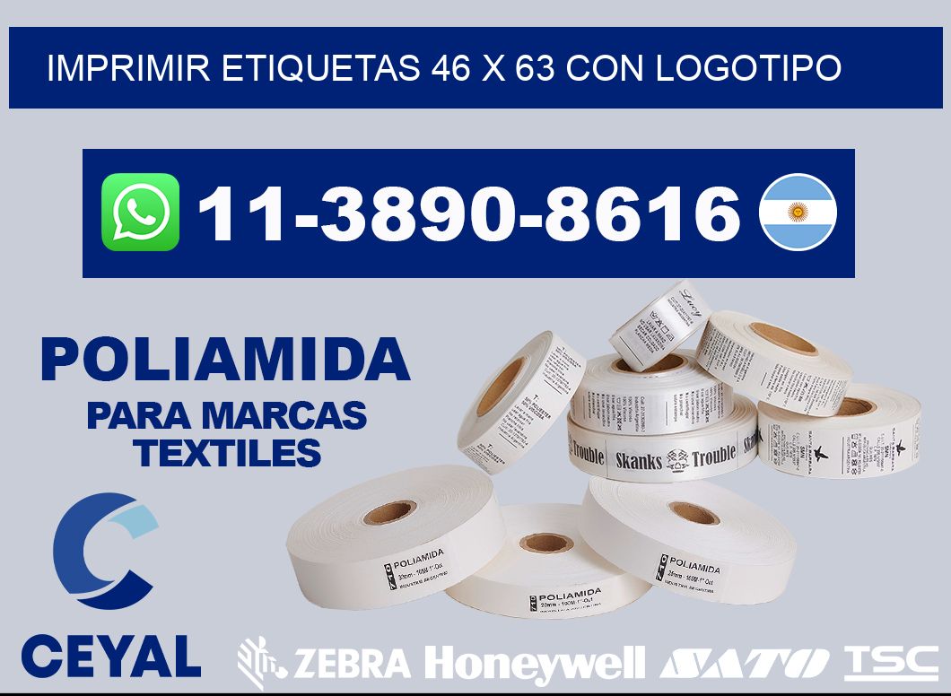 imprimir etiquetas 46 x 63 con logotipo