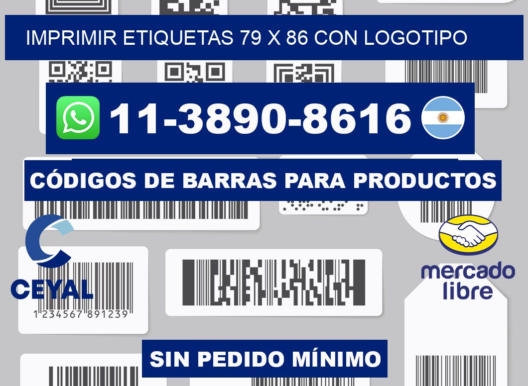 imprimir etiquetas 79 x 86 con logotipo