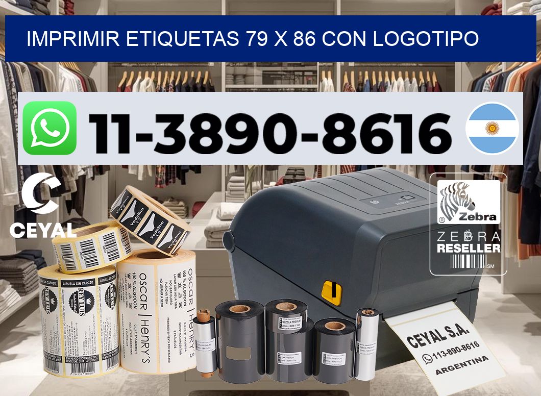 imprimir etiquetas 79 x 86 con logotipo