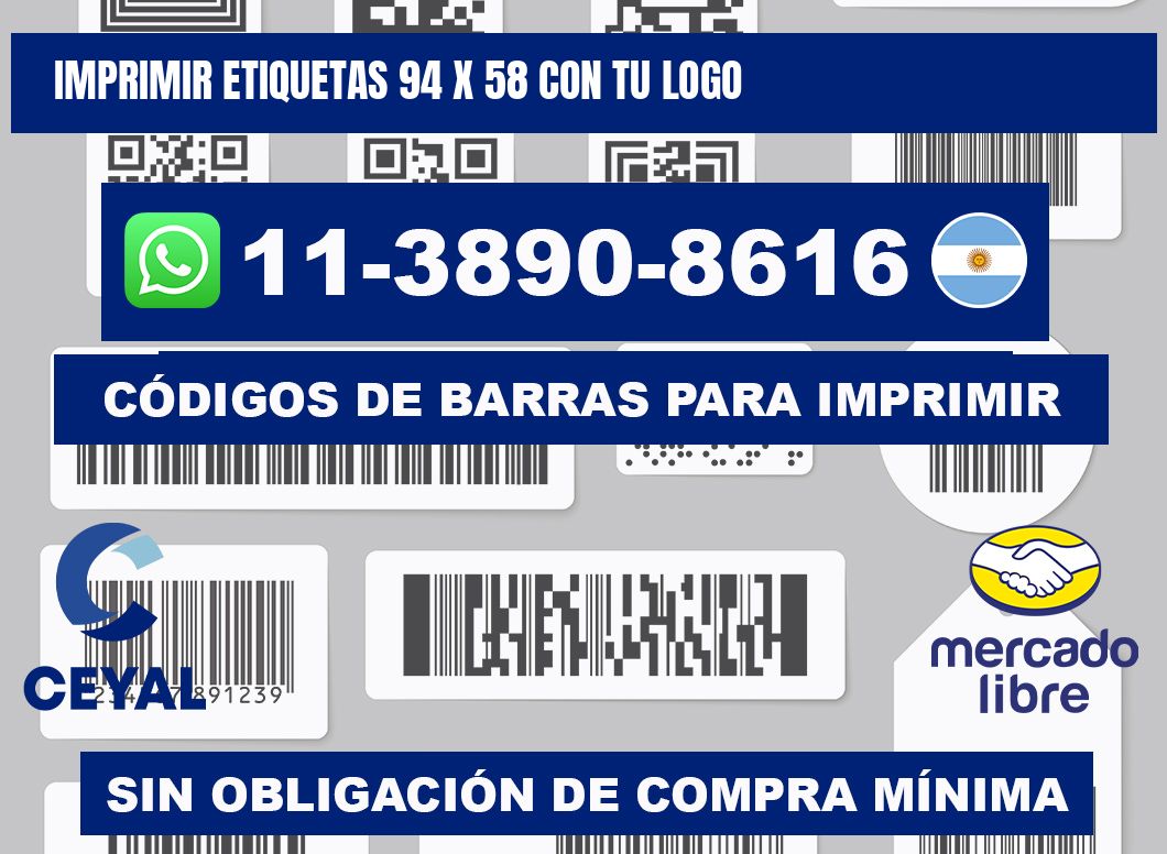 imprimir etiquetas 94 x 58 con tu logo