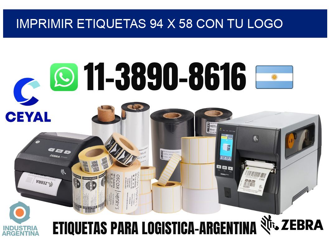 imprimir etiquetas 94 x 58 con tu logo