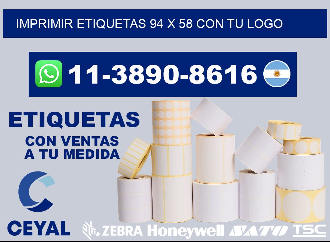 imprimir etiquetas 94 x 58 con tu logo