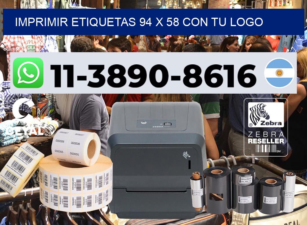 imprimir etiquetas 94 x 58 con tu logo