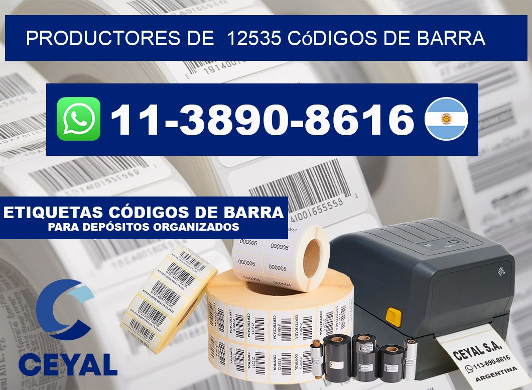 productores de 12535 códigos de barra