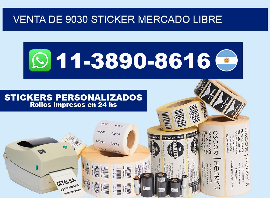 venta de 9030 sticker mercado libre