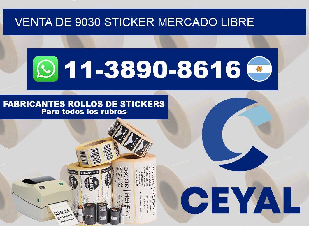 venta de 9030 sticker mercado libre