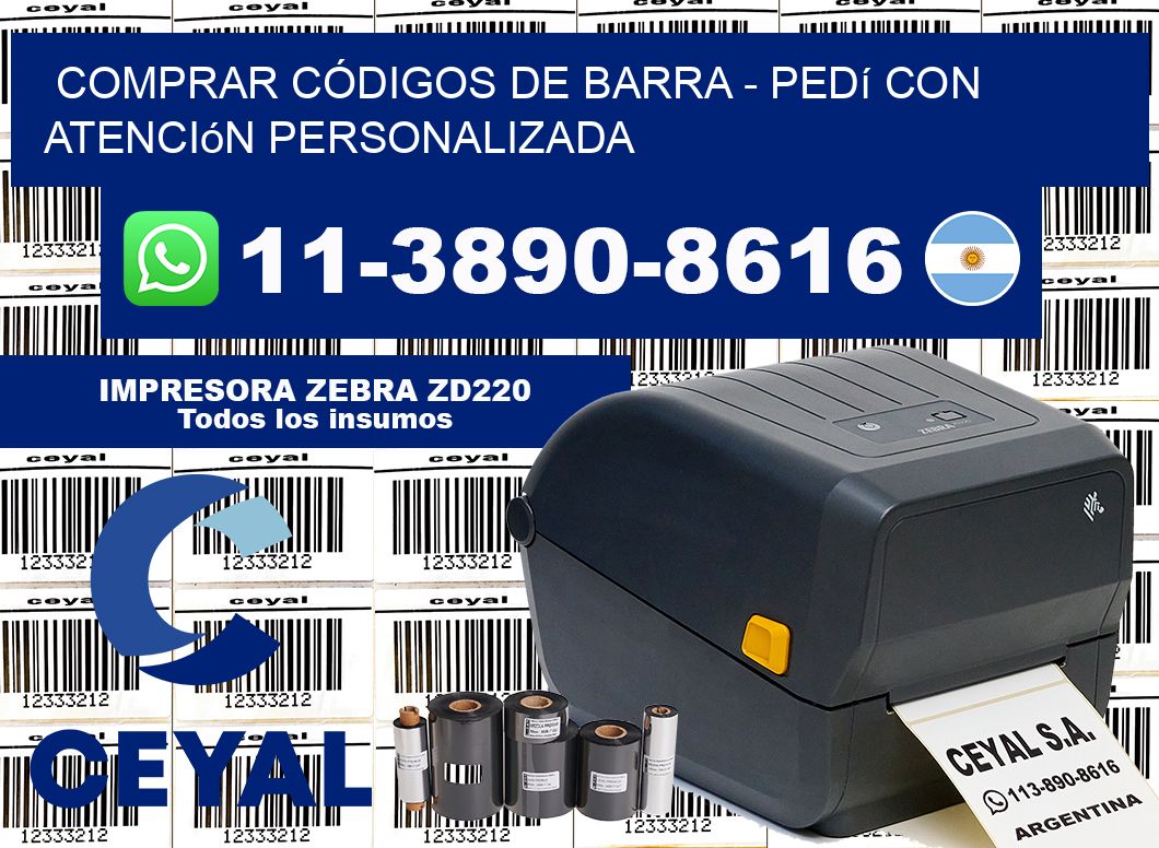 COMPRAR CÓDIGOS DE BARRA - Pedí con atención personalizada