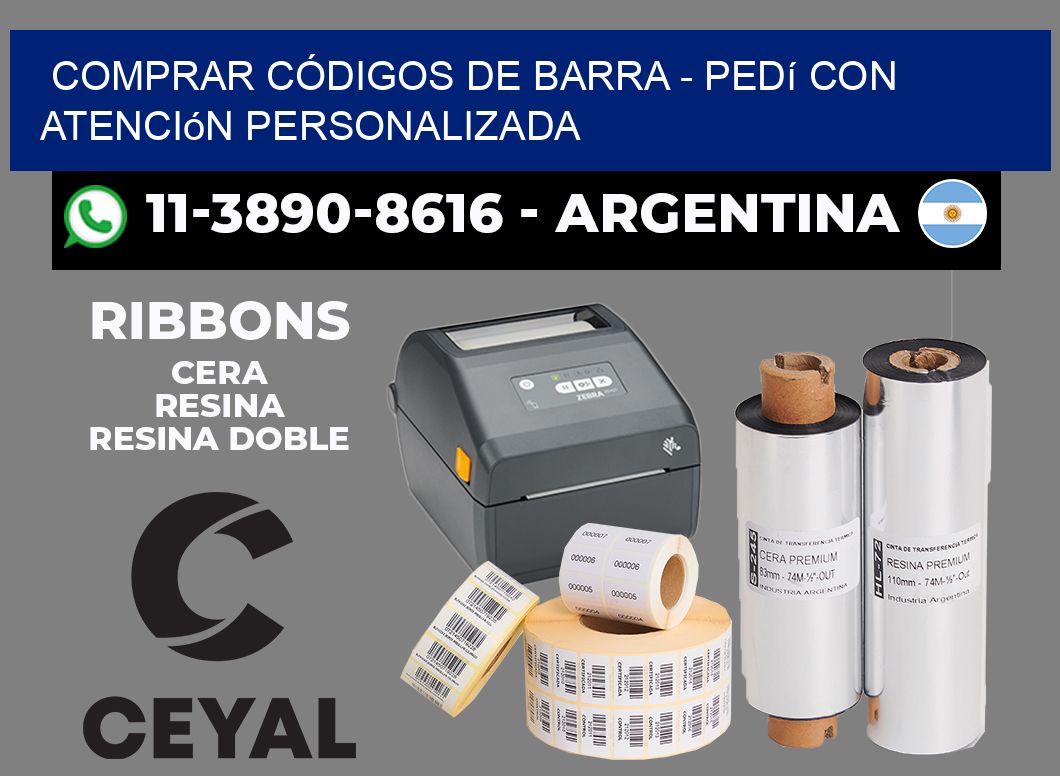 COMPRAR CÓDIGOS DE BARRA - Pedí con atención personalizada