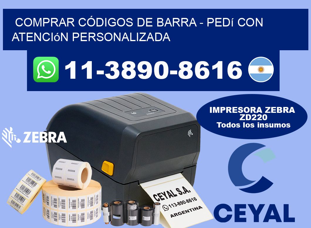 COMPRAR CÓDIGOS DE BARRA - Pedí con atención personalizada