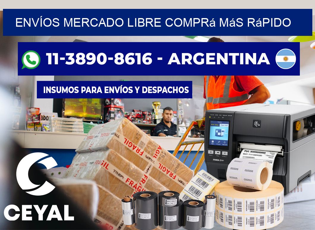 ENVÍOS MERCADO LIBRE Comprá más rápido