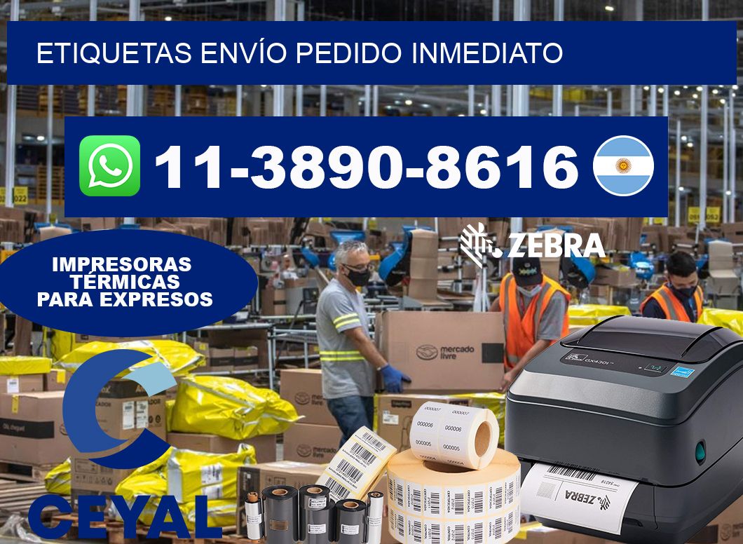 ETIQUETAS ENVÍO Pedido inmediato