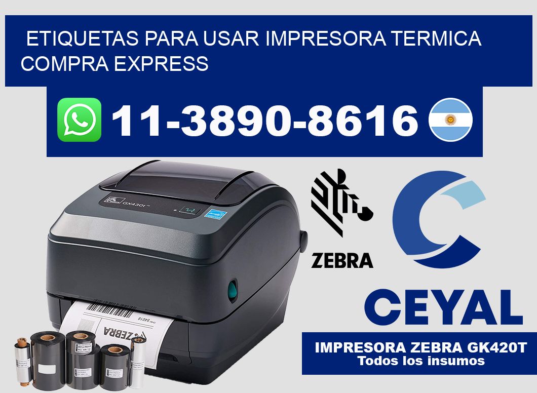 ETIQUETAS PARA USAR IMPRESORA TERMICA Compra express