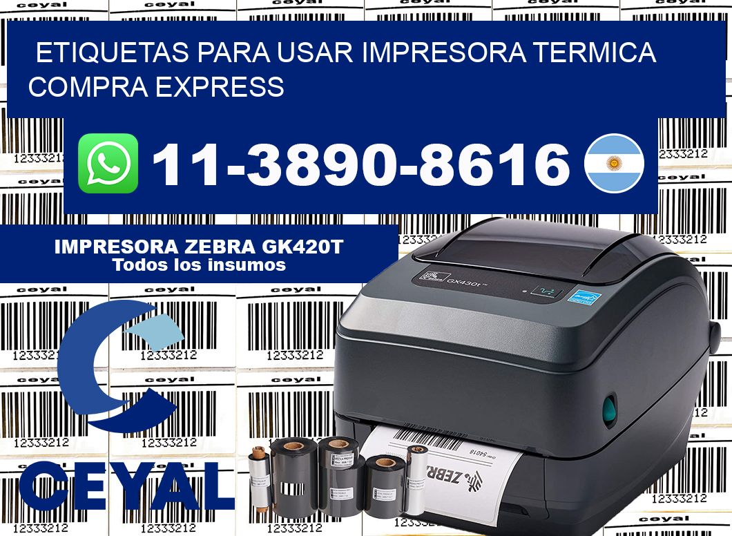 ETIQUETAS PARA USAR IMPRESORA TERMICA Compra express