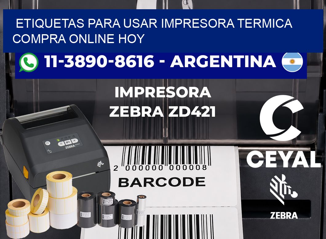 ETIQUETAS PARA USAR IMPRESORA TERMICA Compra online hoy