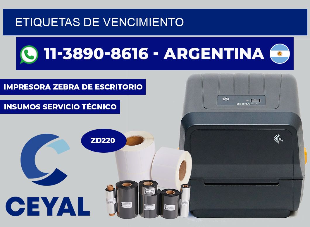 ETIQUETAS de vencimiento