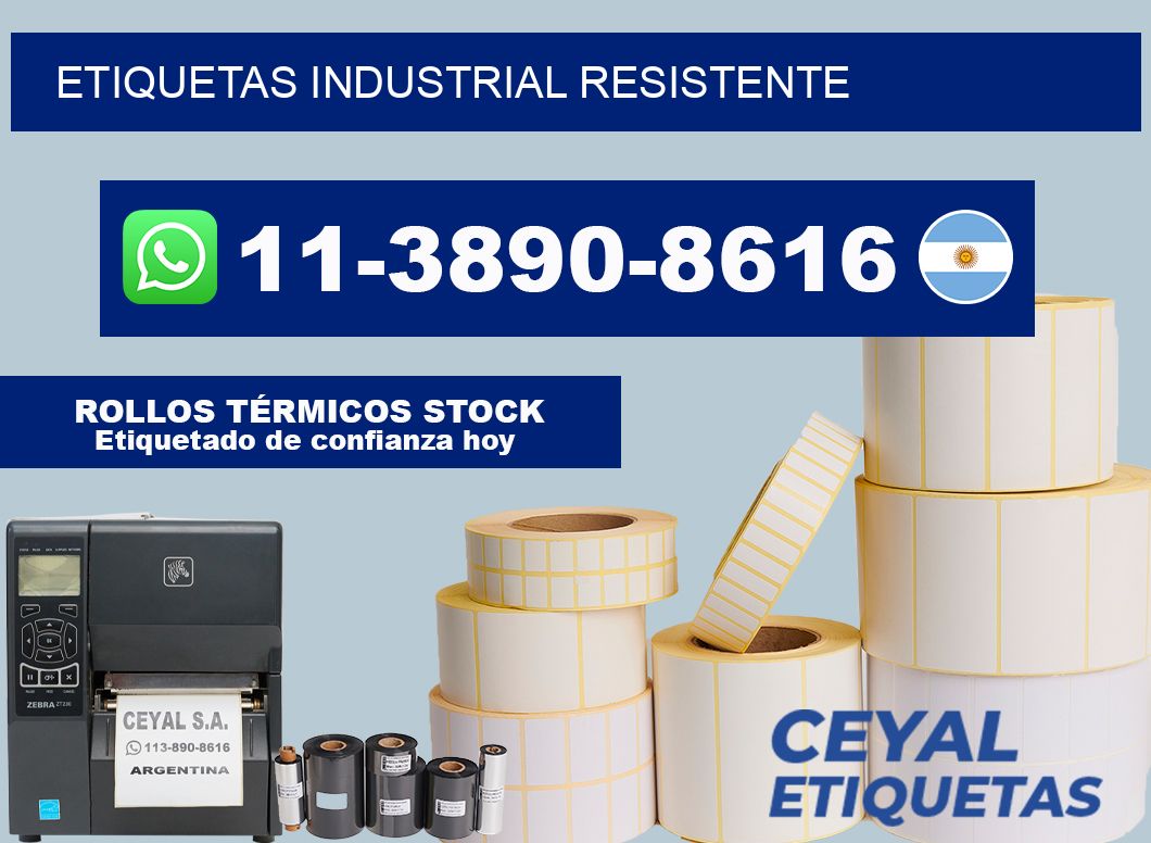 ETIQUETAS industrial resistente