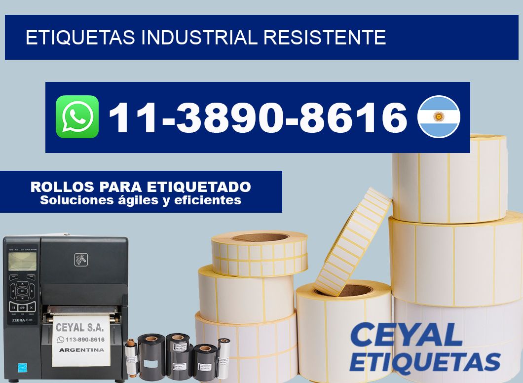 ETIQUETAS industrial resistente