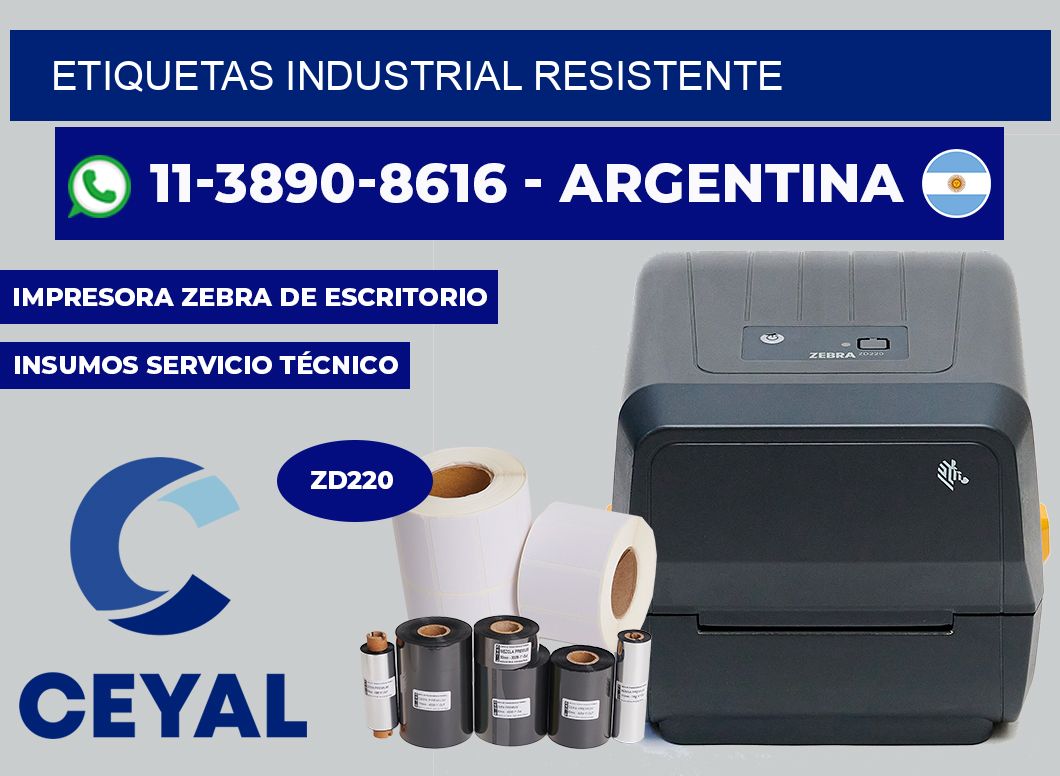ETIQUETAS industrial resistente