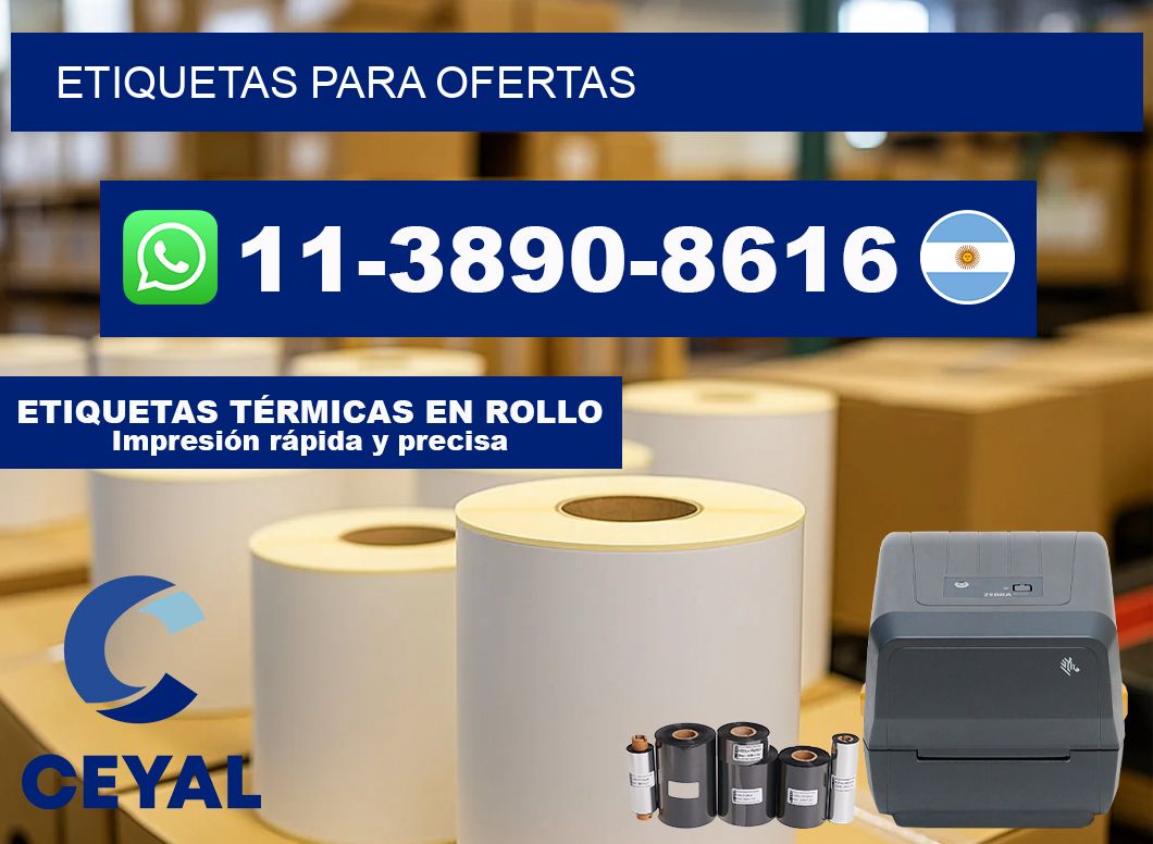 ETIQUETAS para ofertas