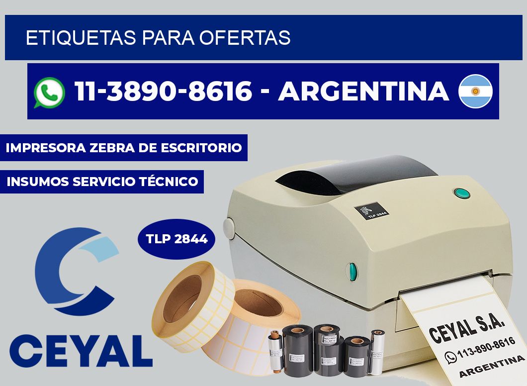 ETIQUETAS para ofertas
