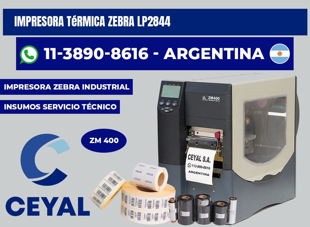 Impresora térmica Zebra LP2844