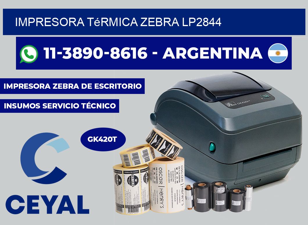 Impresora térmica Zebra LP2844