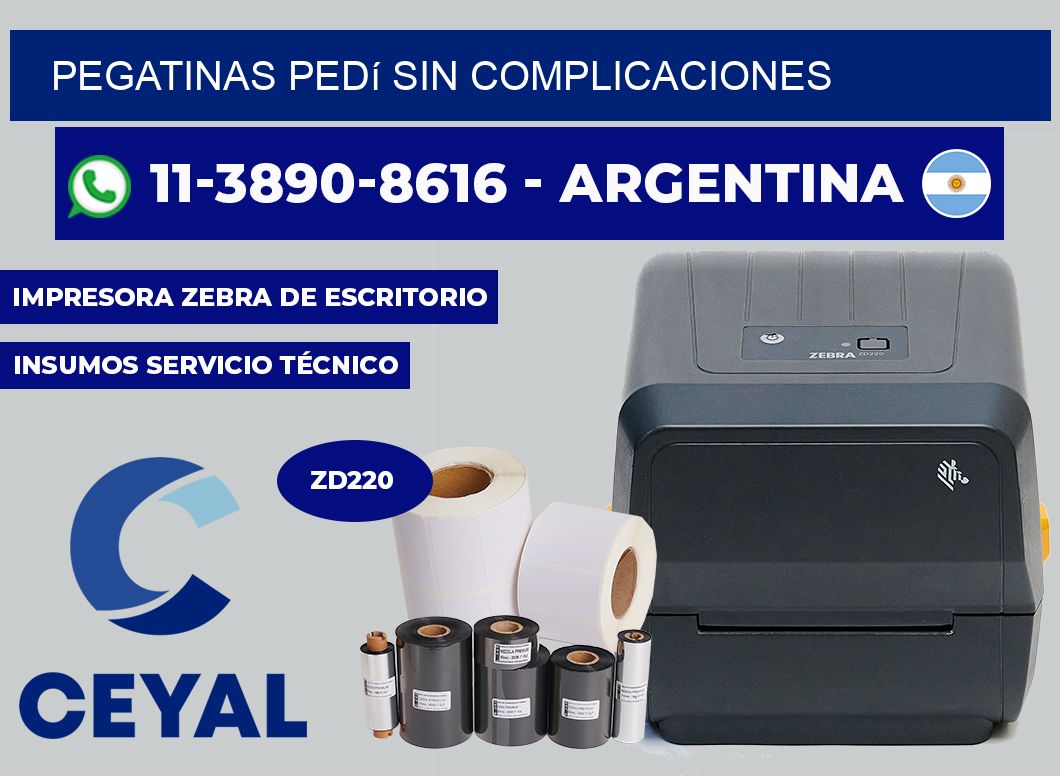 PEGATINAS Pedí sin complicaciones