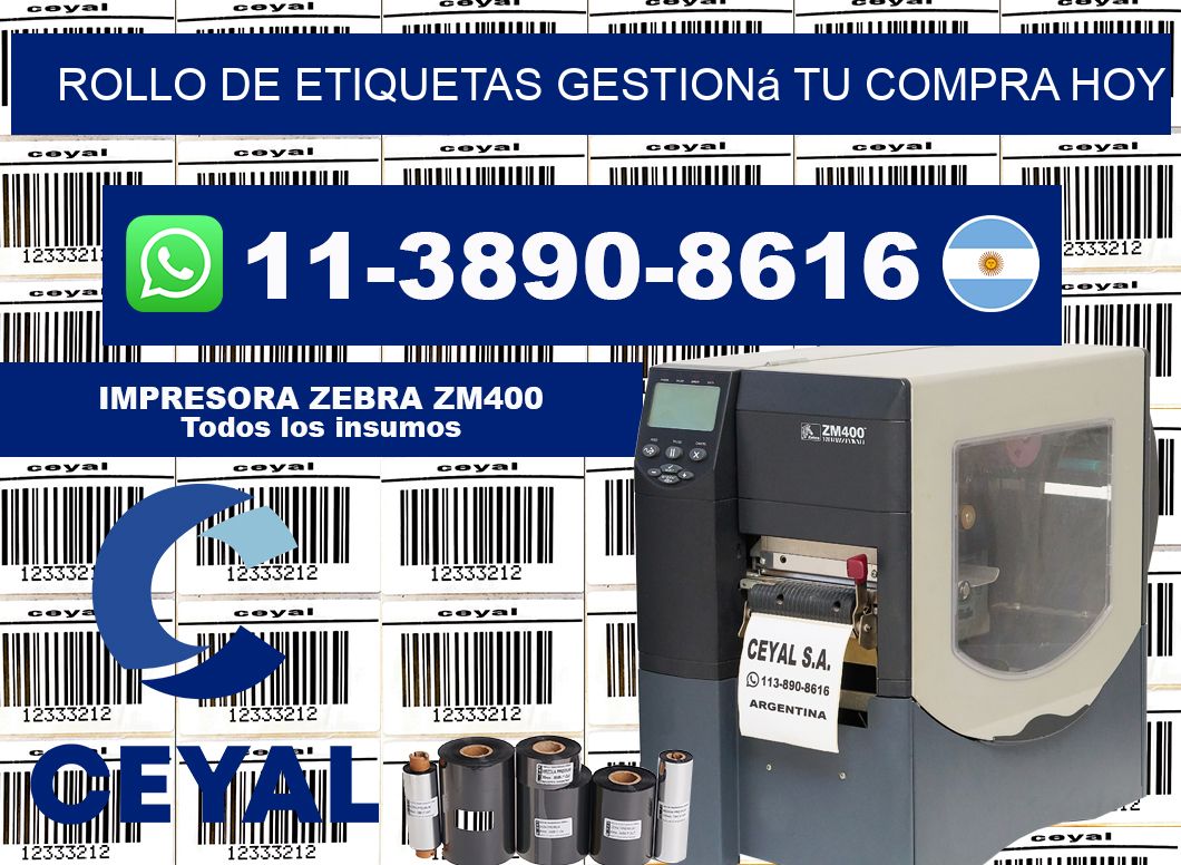 ROLLO DE ETIQUETAS Gestioná tu compra hoy