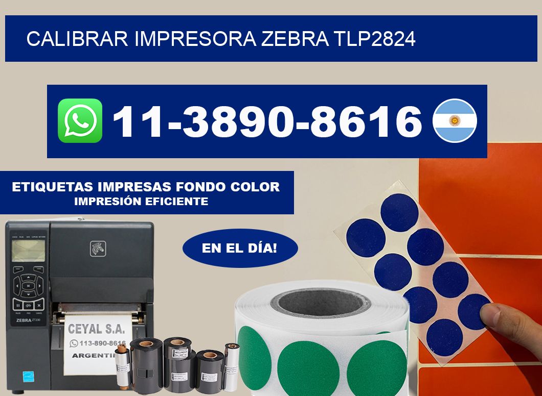 calibrar impresora Zebra TLP2824