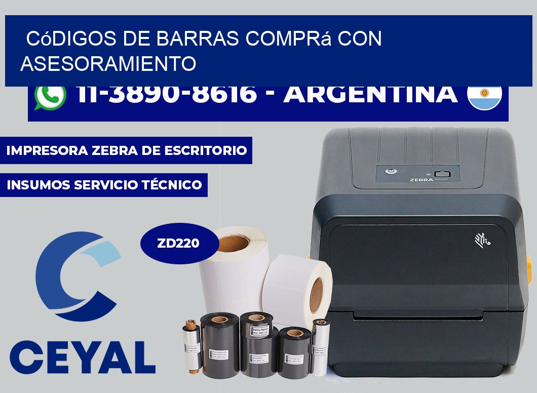 códigos de barras Comprá con asesoramiento