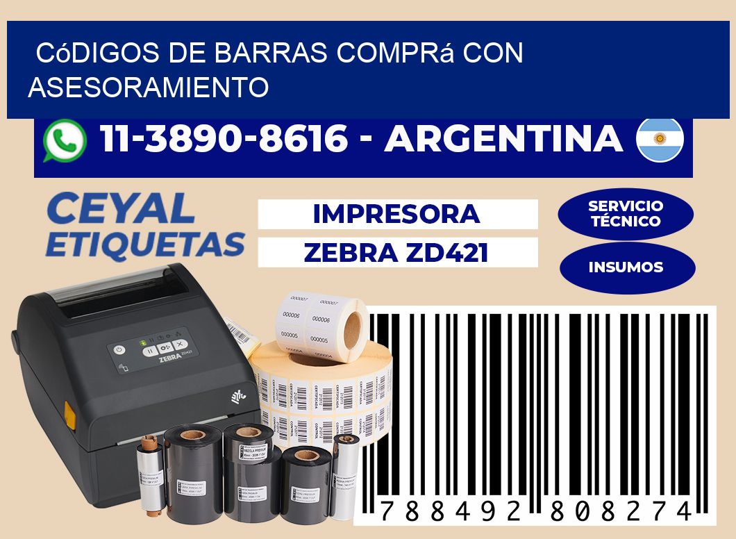 códigos de barras Comprá con asesoramiento