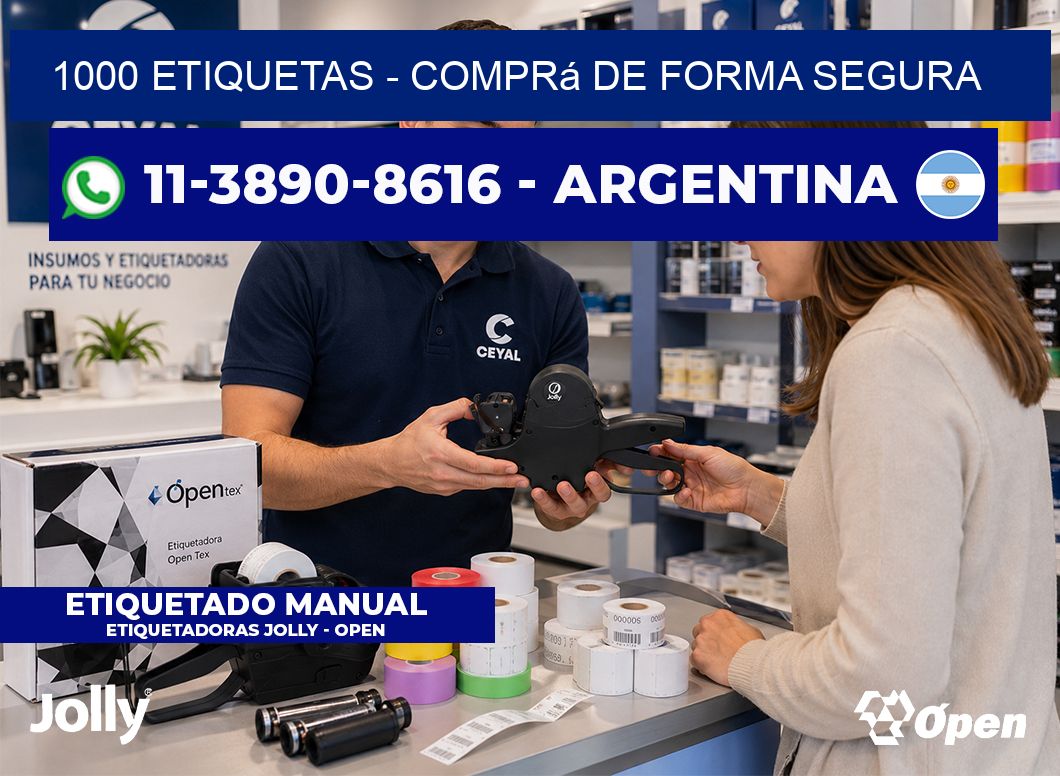 1000 ETIQUETAS - Comprá de forma segura