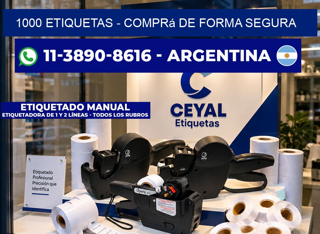 1000 ETIQUETAS - Comprá de forma segura