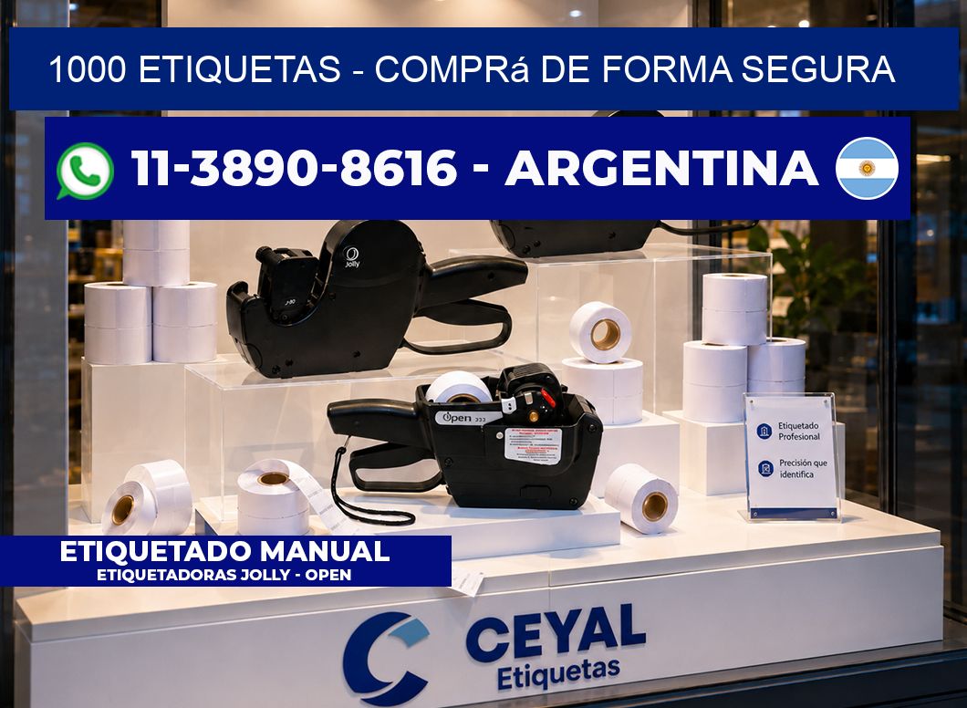 1000 ETIQUETAS – Comprá de forma segura