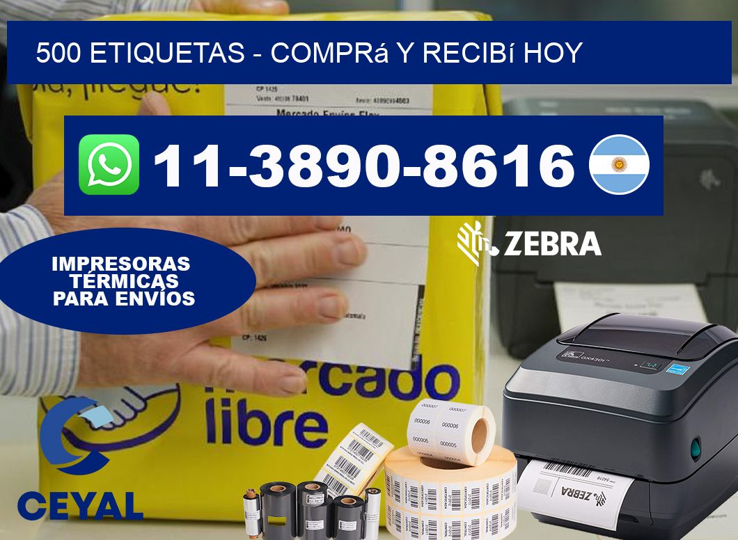 500 ETIQUETAS - Comprá y recibí hoy