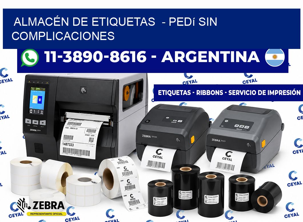 ALMACÉN DE ETIQUETAS - Pedí sin complicaciones