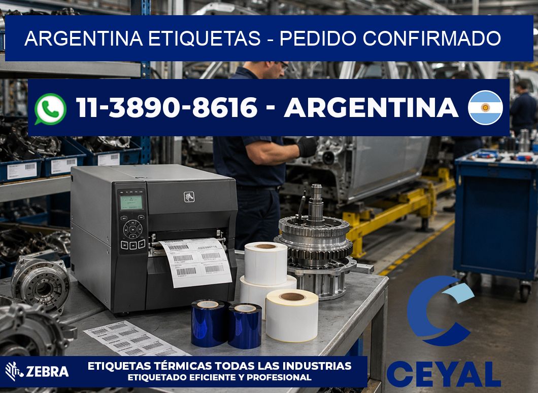 ARGENTINA ETIQUETAS - Pedido confirmado