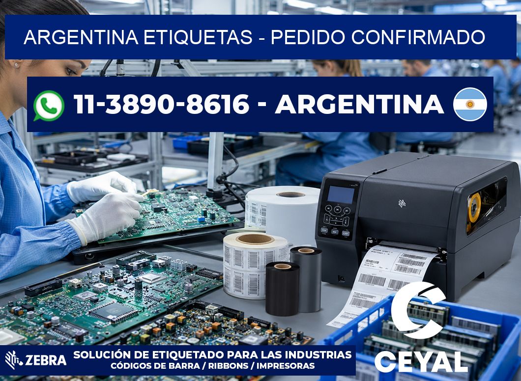 ARGENTINA ETIQUETAS - Pedido confirmado