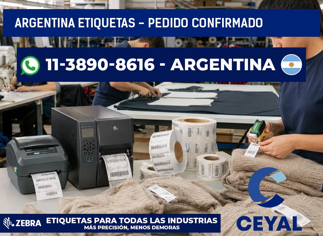 ARGENTINA ETIQUETAS - Pedido confirmado