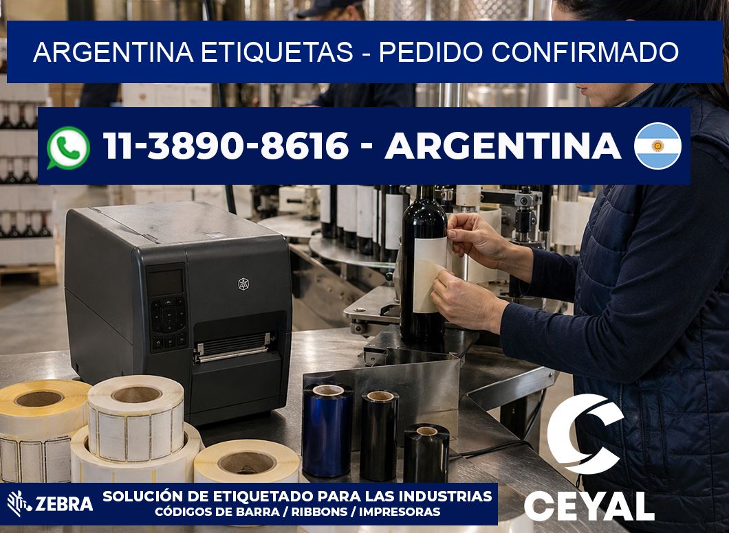 ARGENTINA ETIQUETAS – Pedido confirmado