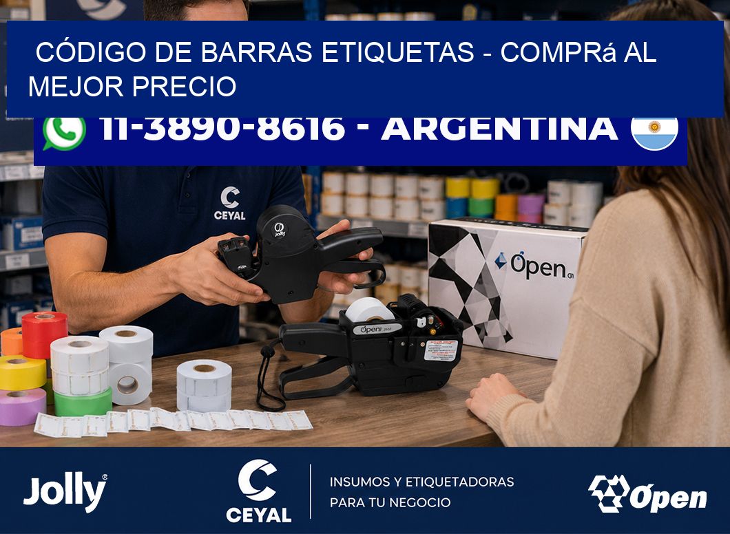 CÓDIGO DE BARRAS ETIQUETAS - Comprá al mejor precio