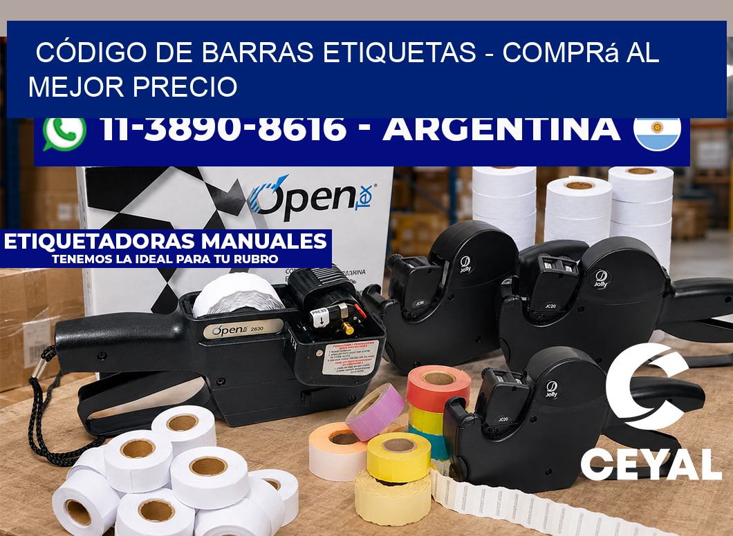 CÓDIGO DE BARRAS ETIQUETAS – Comprá al mejor precio