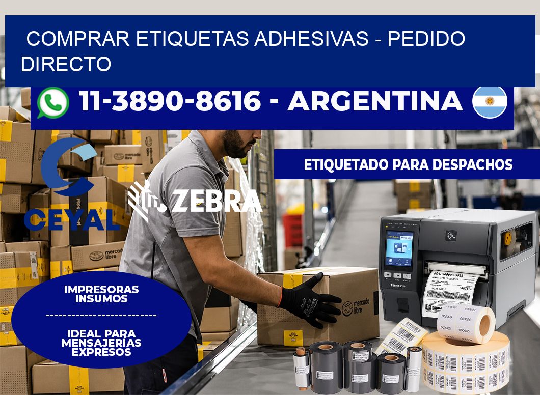 COMPRAR ETIQUETAS ADHESIVAS - Pedido directo