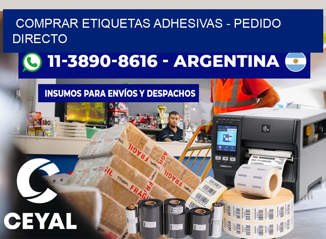 COMPRAR ETIQUETAS ADHESIVAS - Pedido directo