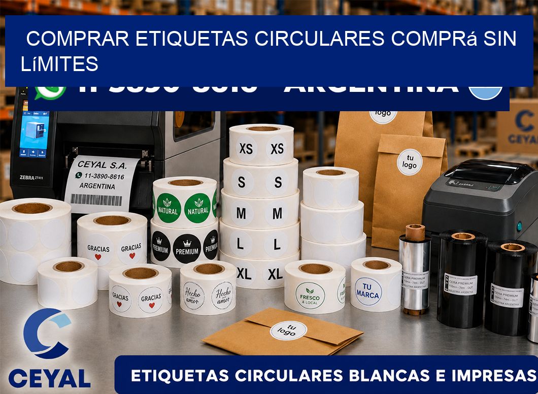 COMPRAR ETIQUETAS CIRCULARES Comprá sin límites