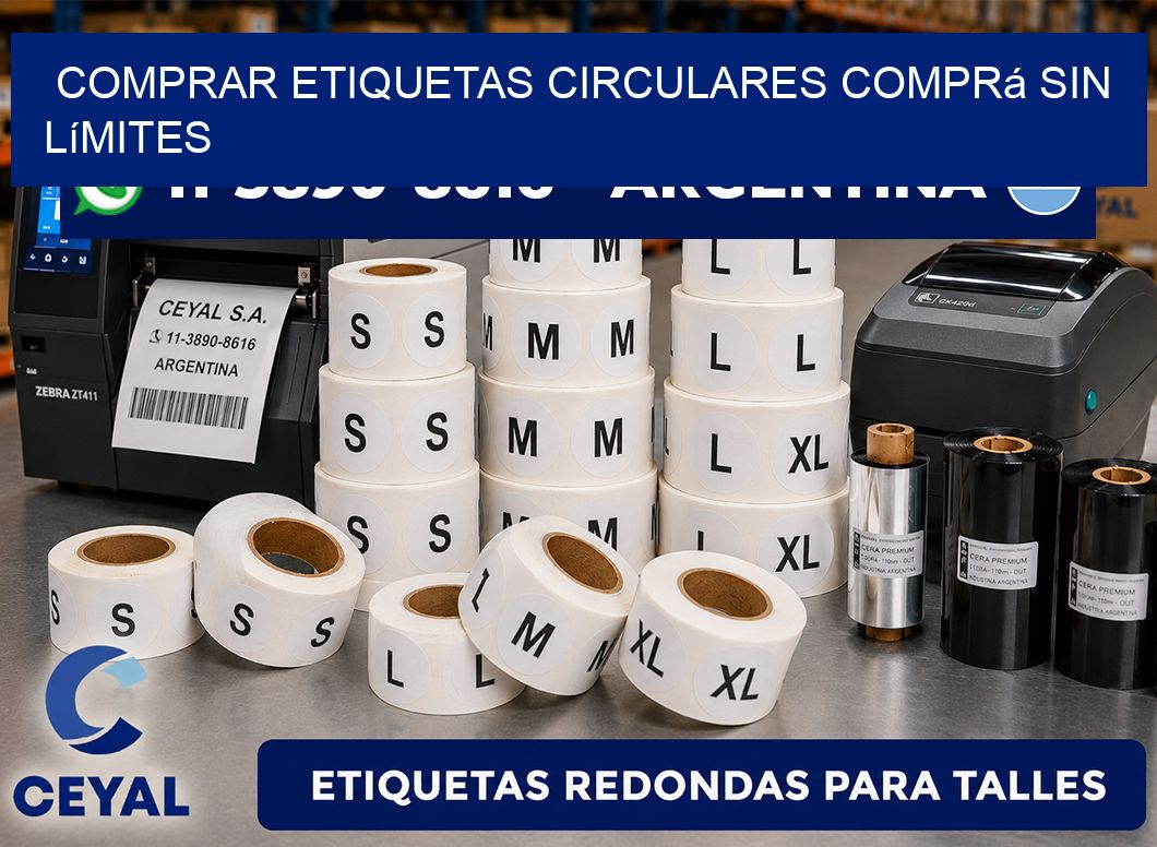 COMPRAR ETIQUETAS CIRCULARES Comprá sin límites