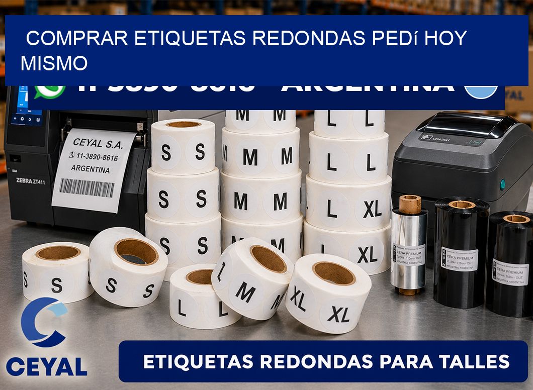 COMPRAR ETIQUETAS REDONDAS Pedí hoy mismo