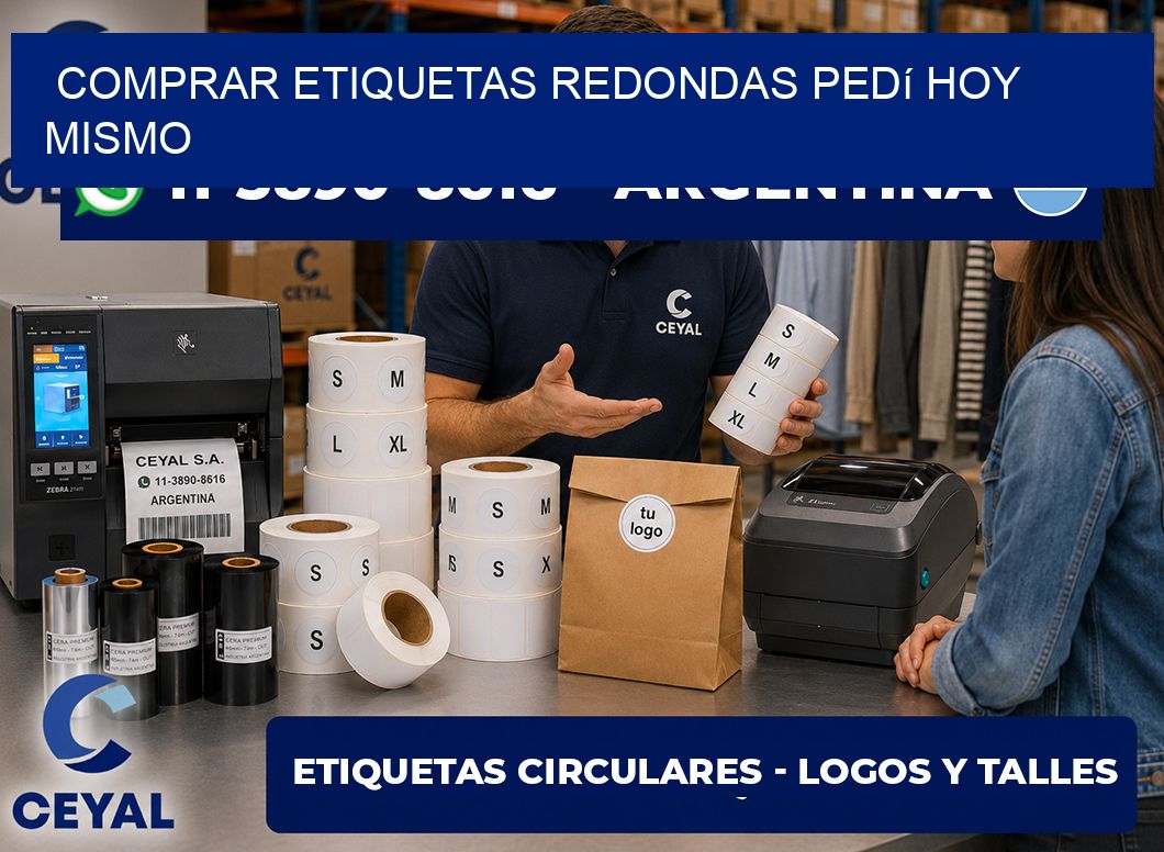 COMPRAR ETIQUETAS REDONDAS Pedí hoy mismo