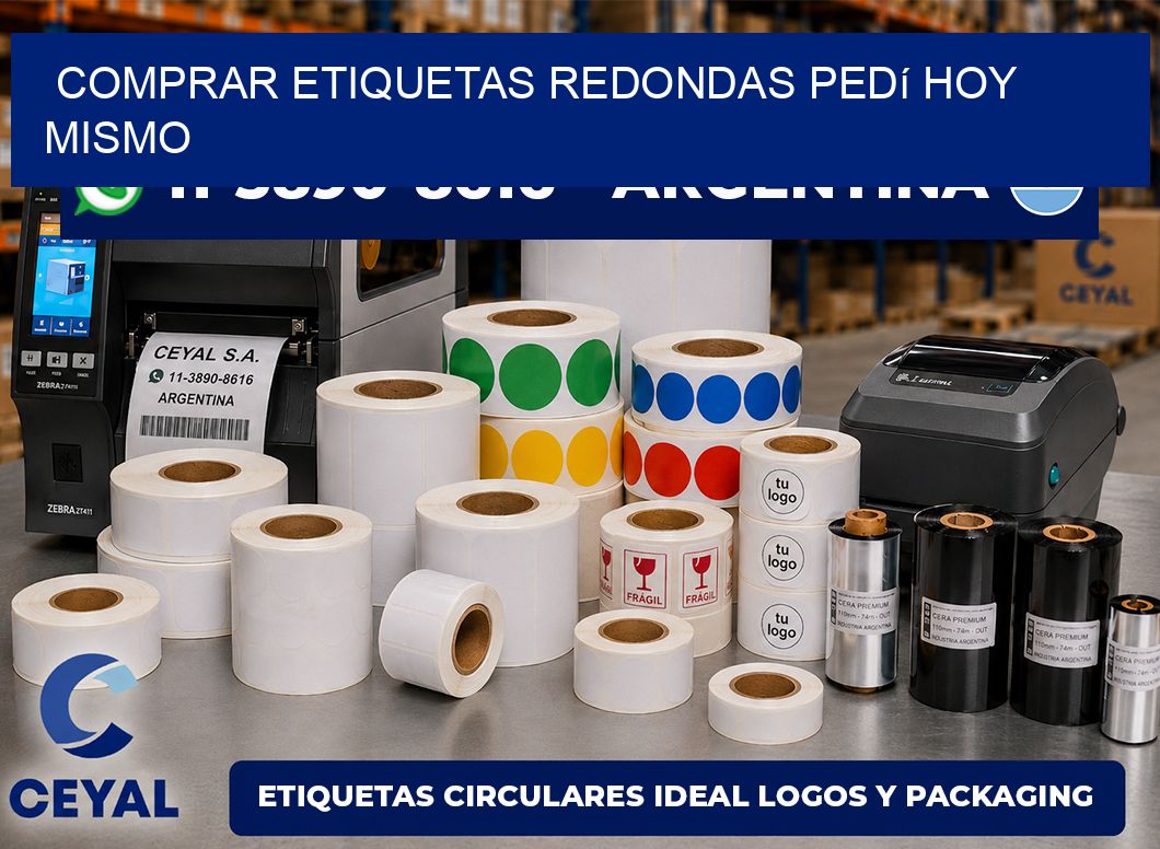 COMPRAR ETIQUETAS REDONDAS Pedí hoy mismo
