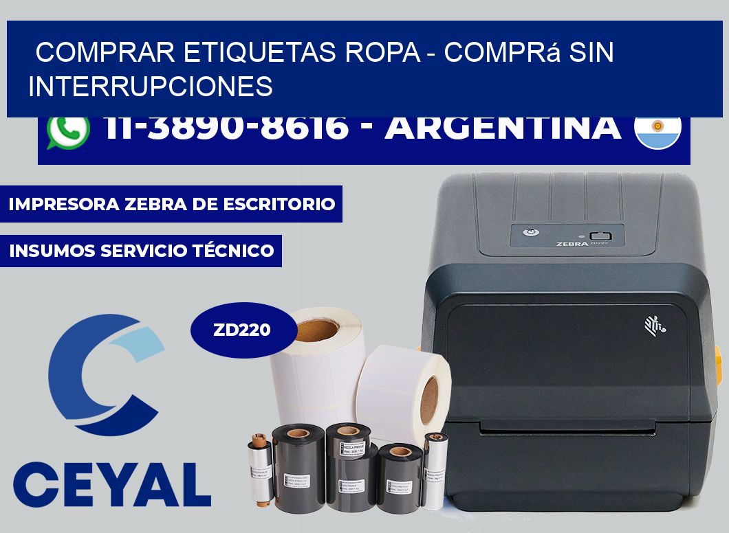 COMPRAR ETIQUETAS ROPA - Comprá sin interrupciones